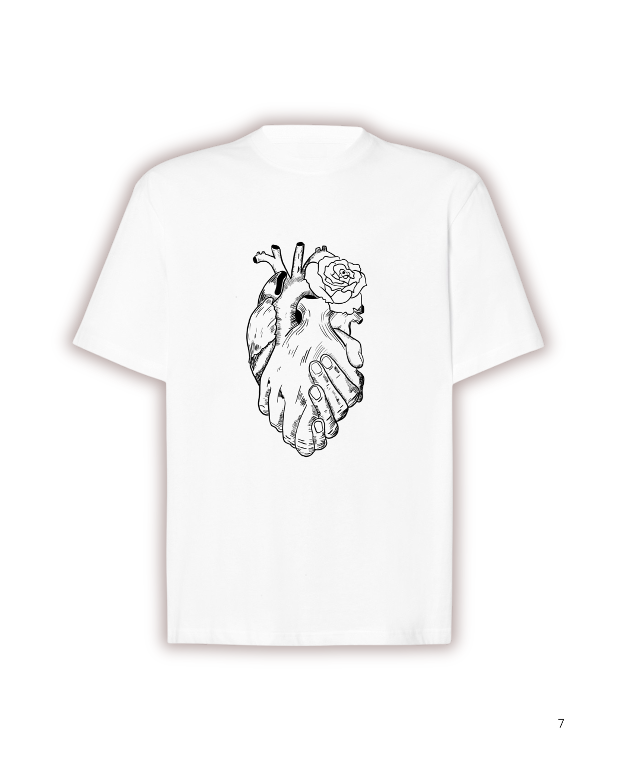 Franela Oversize Eternal Fit Corazón en las Manos - Imagen 2