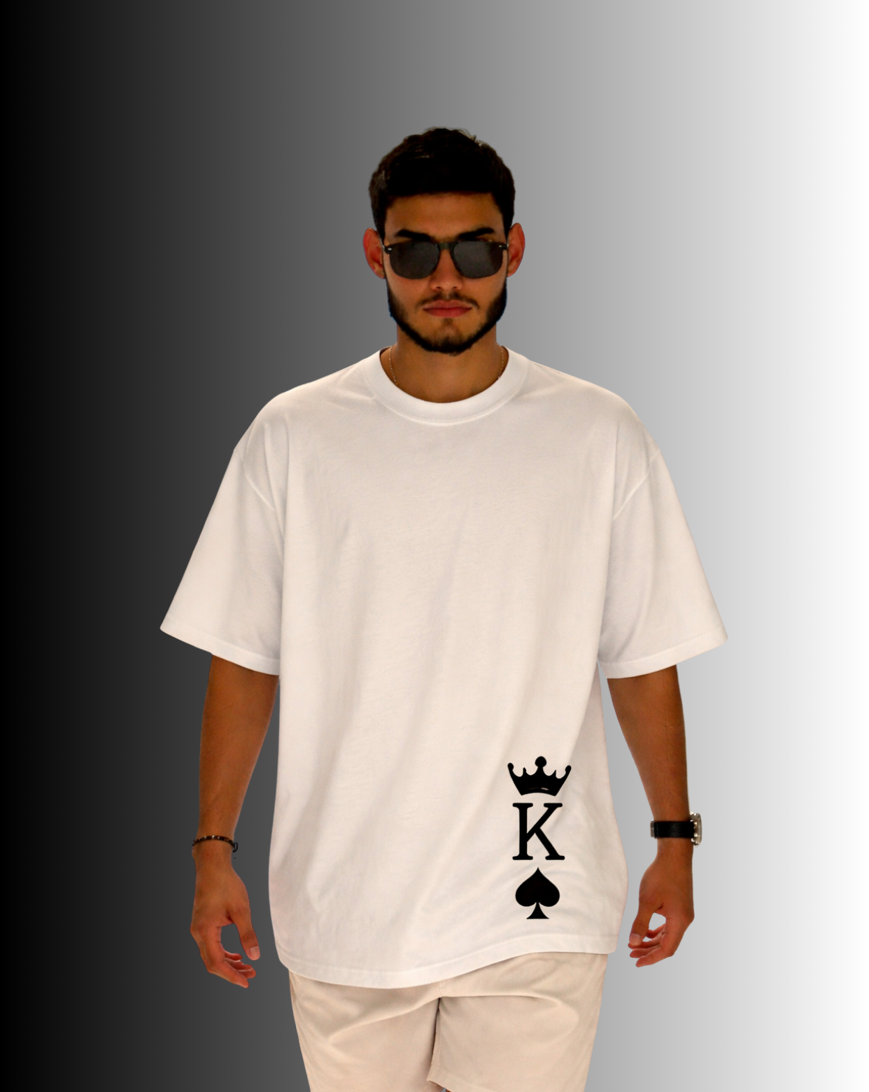 Franela Oversize Eternal Fit King of Hearts