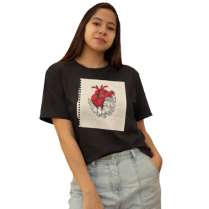 Franela Oversize Eternal Fit Corazón Dividido