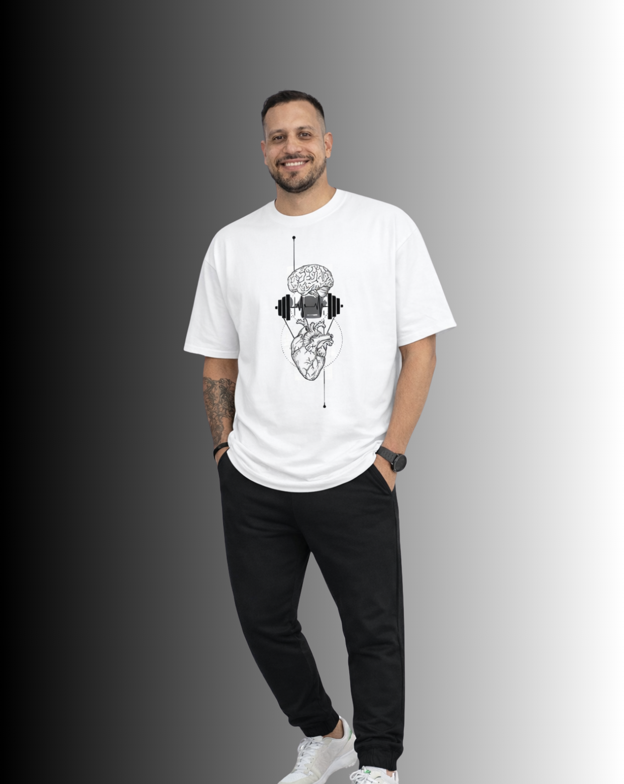 Franela Oversize Eternal Fit Mente y Corazón